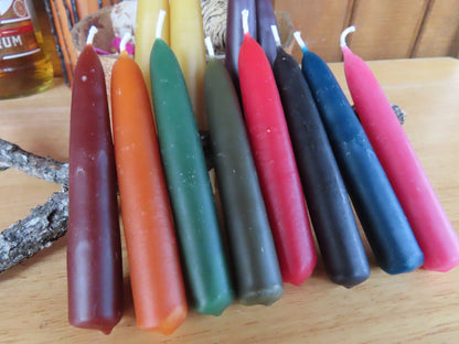 Hand Dipped Beeswax Spell Candles: Ritual Chime Candles (Set of 2)