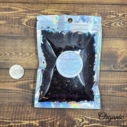 Organic Peach Flavored Black Tea, Artisanal Herbal Tea Blend (1 oz)
