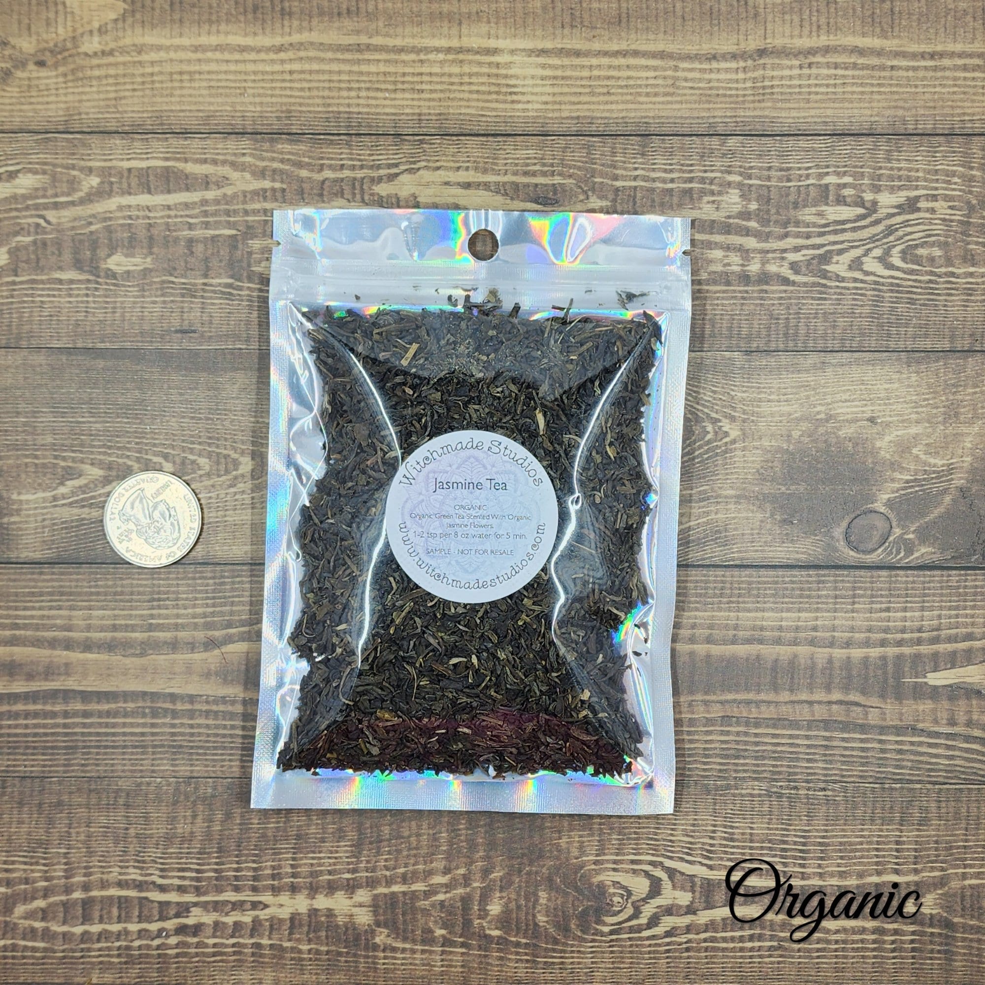 Organic Jasmine Green Tea, Herbal Tea Blend (1 oz)