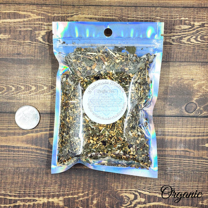 Organic Sniffle Tea, Respiratory Support Blend, Herbal Loose Leaf (1 oz)