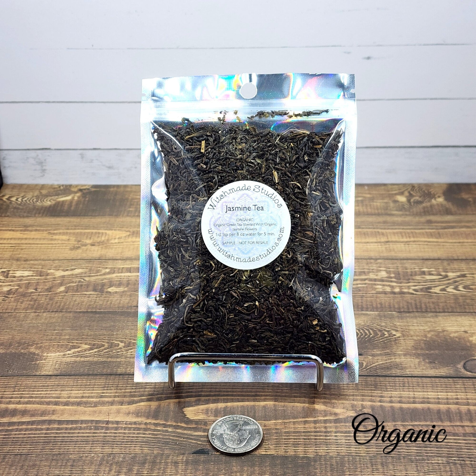 Organic Jasmine Green Tea, Herbal Tea Blend (1 oz)