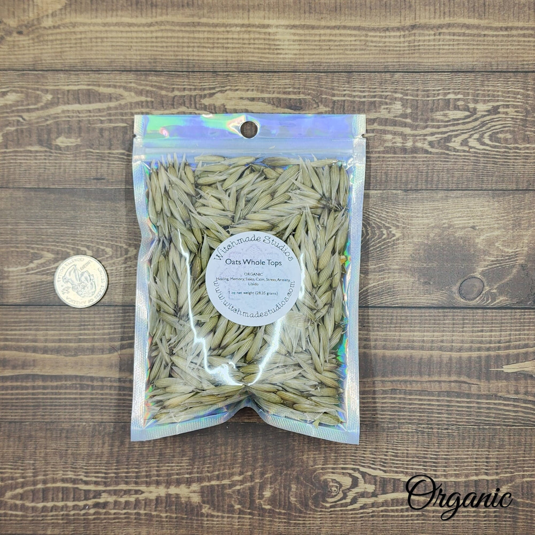 Oat Tops Whole, Organic, Healing, Memory, Sleep, Calm, Stress, Anxiety, Libido (1 oz)