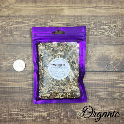 Dragon Ass Tea, Energy Support Tea, Herbal Tea, Artisanal Tea Blends, Organic Tea, Loose Energizing Tea, Organic Loose Tea (1 oz)