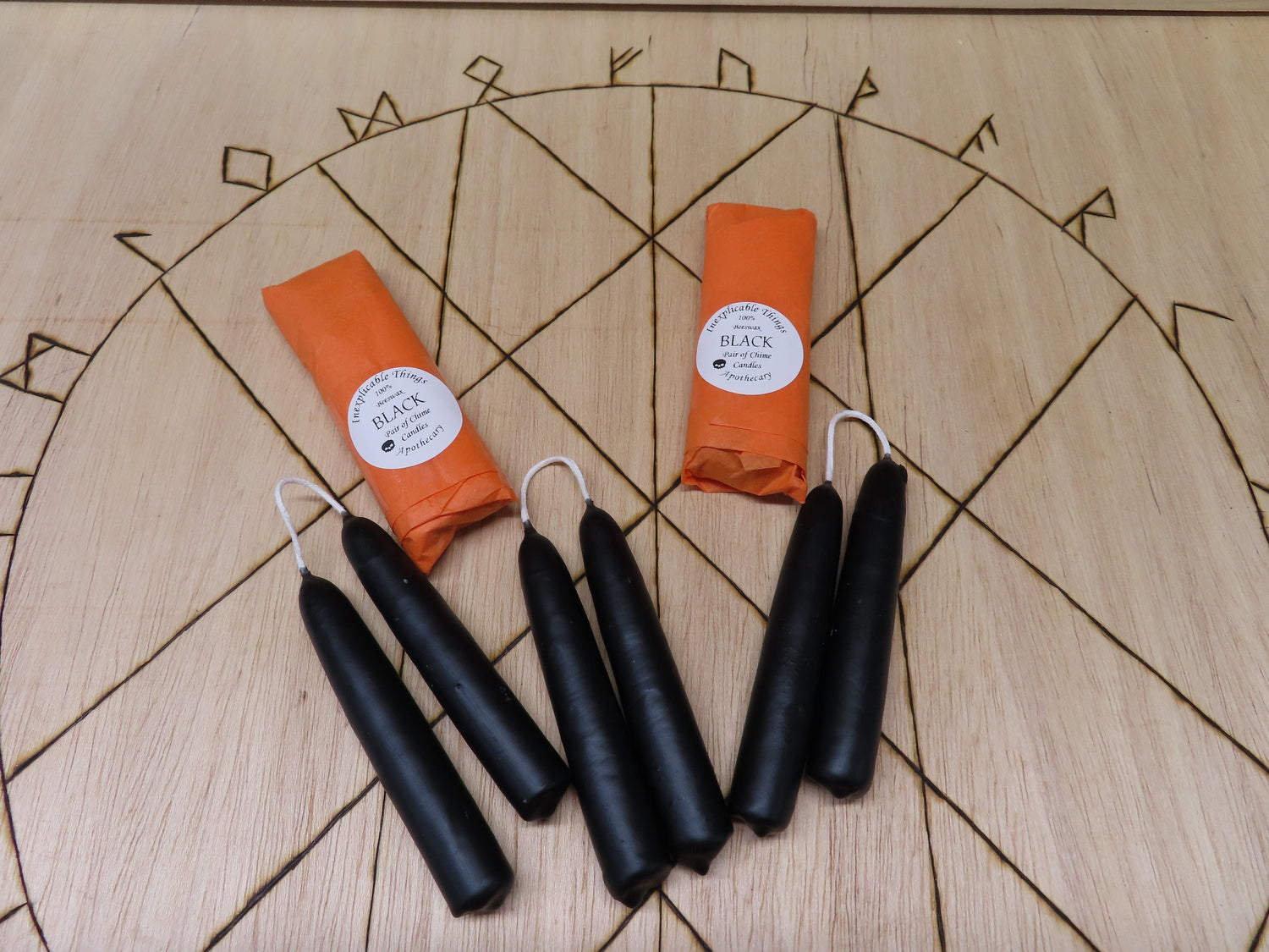 Hand Dipped Beeswax Spell Candles: Ritual Chime Candles (Set of 2)