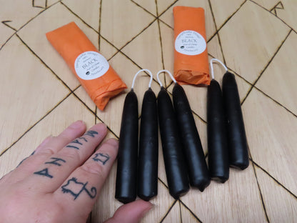 Hand Dipped Beeswax Spell Candles: Ritual Chime Candles (Set of 2)