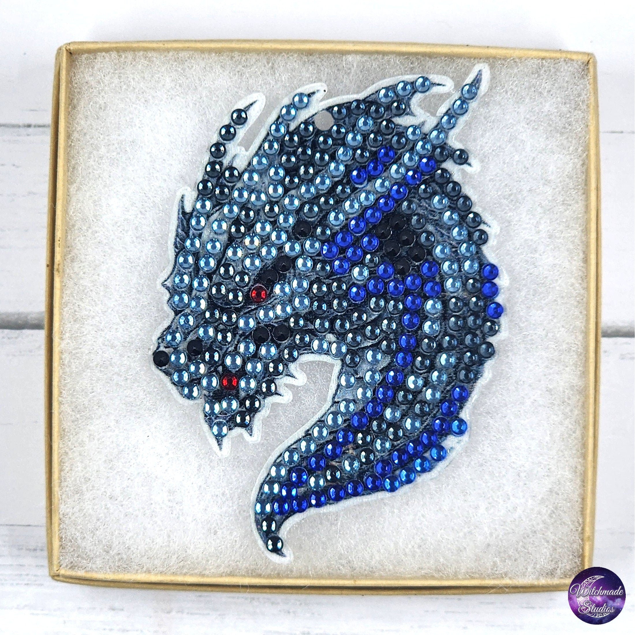 Diamond Painting Dragon Keychain, Ornament Suncatcher, Zipper Pull
