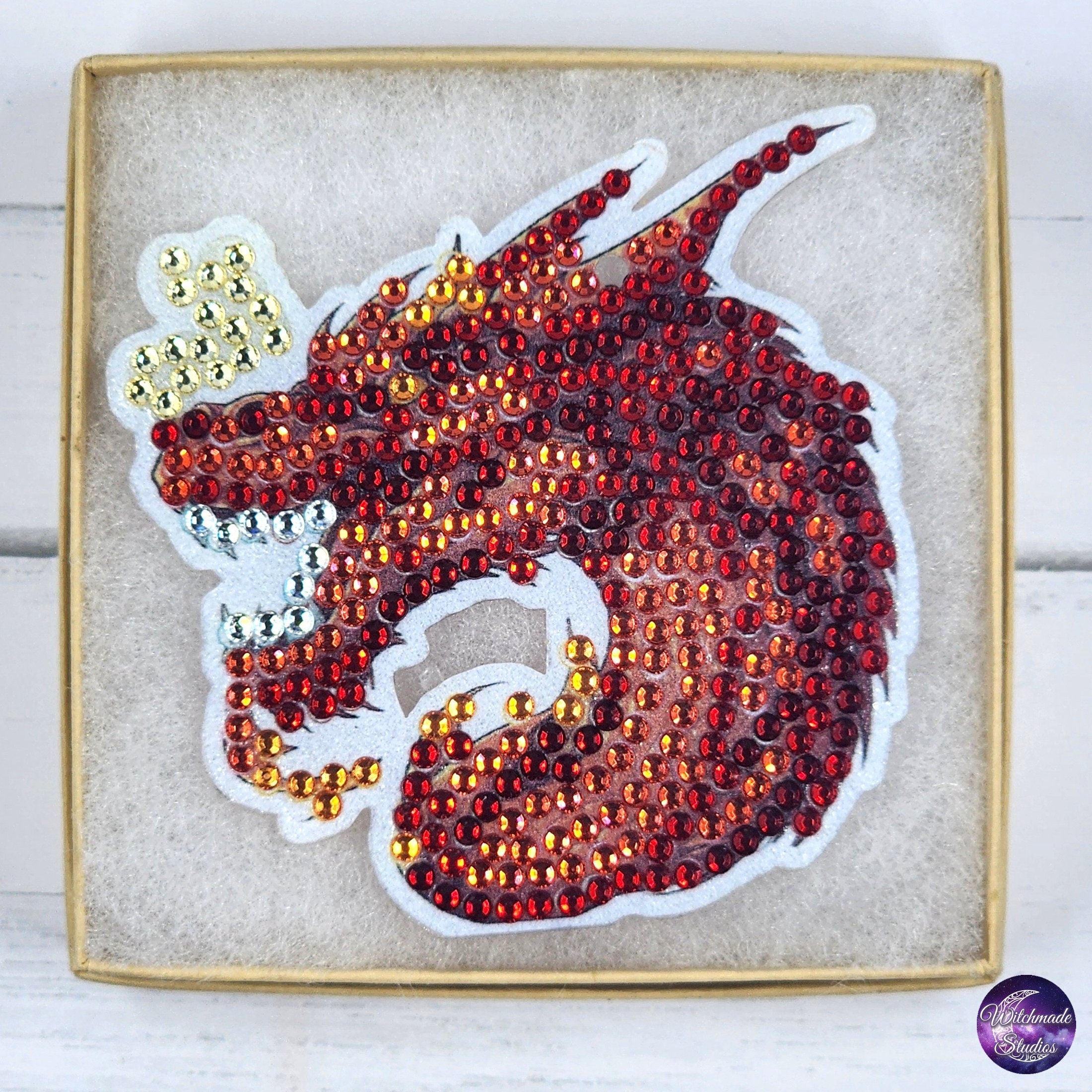 Diamond Painting Dragon Keychain, Ornament Suncatcher, Zipper Pull