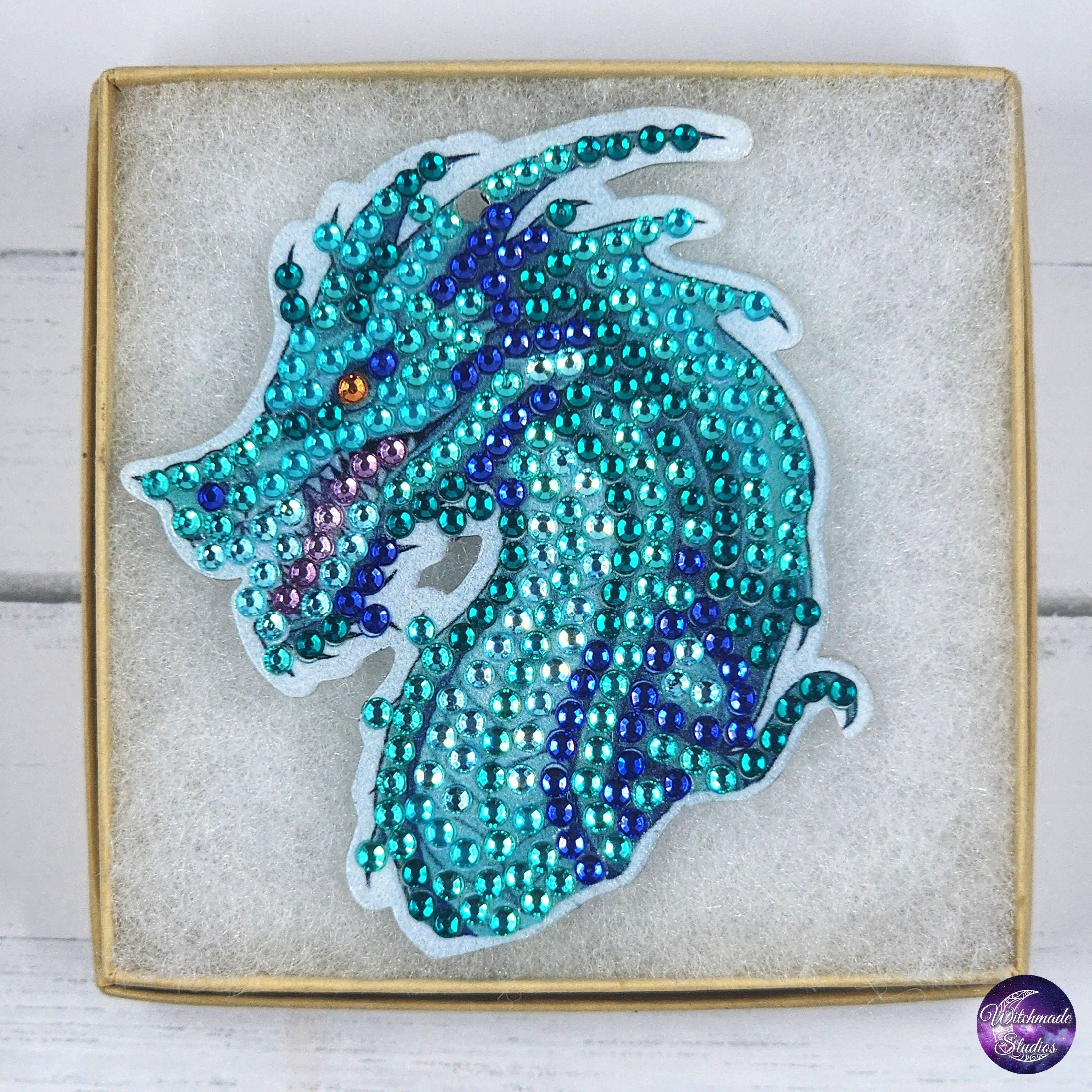 Dragon Keychain, Diamond Painting Ornament, Suncatcher, Zipper Pull