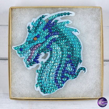 Dragon Keychain, Diamond Painting Ornament, Suncatcher, Zipper Pull
