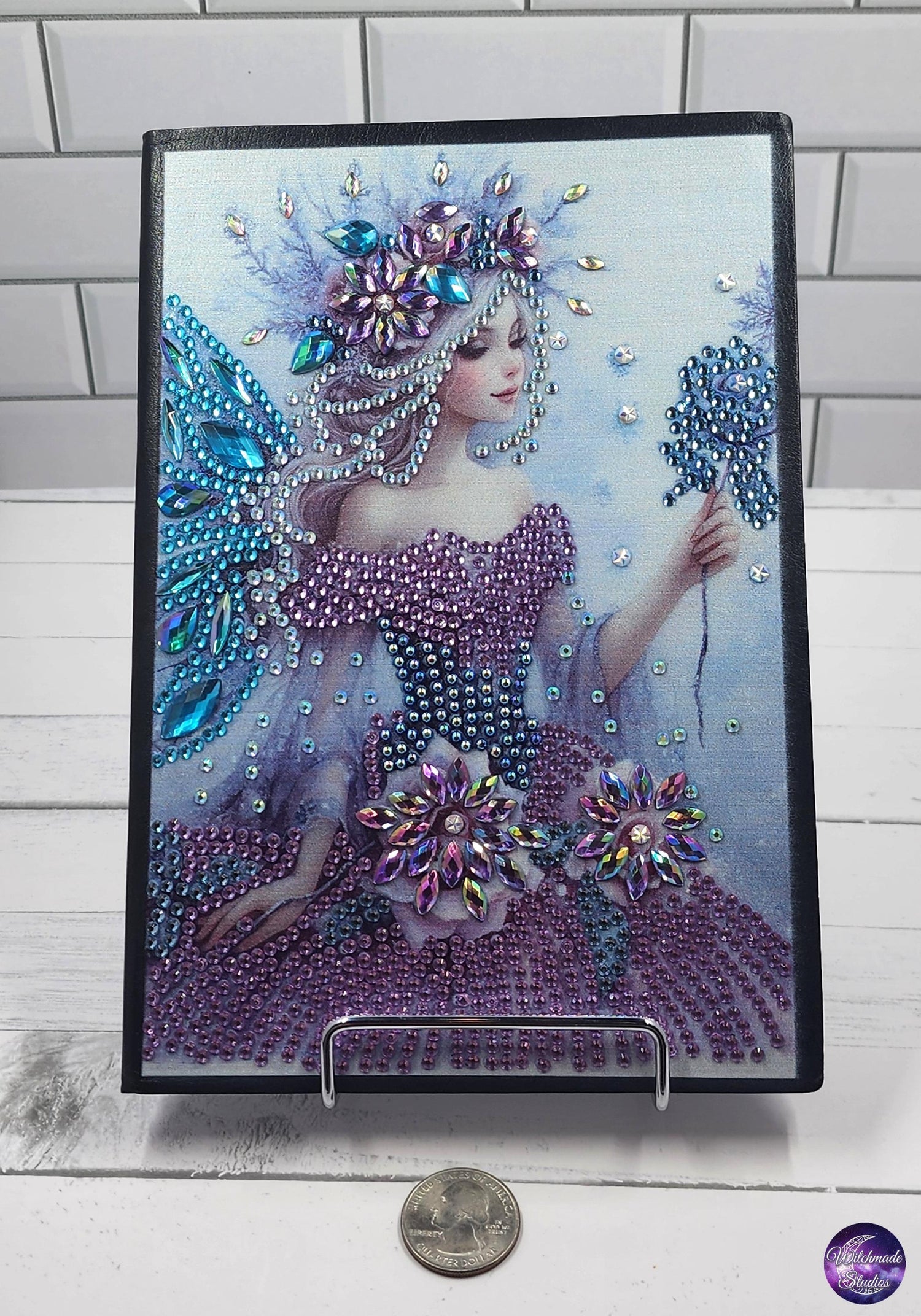 Diamond Painting Fairy Journal, Purple and Blue Unlined Notebook J18