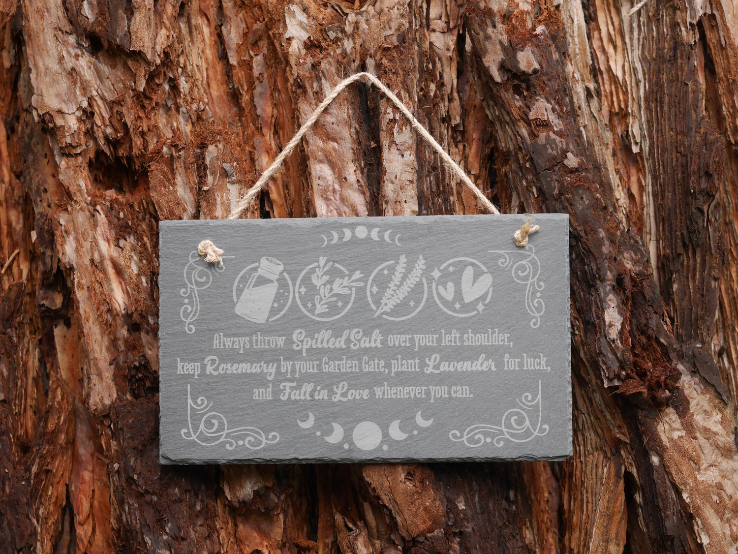 Practical Magic Slate Wall Hanging: Witchcraft Decor Sign