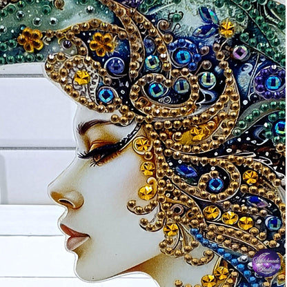 Moon Lady Table Decor, Acrylic Crystal Ornament, Metaphysical Gift