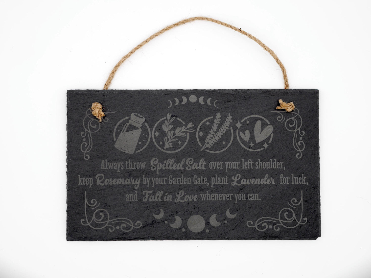 Practical Magic Slate Wall Hanging: Witchcraft Decor Sign