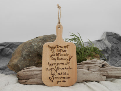 Practical Magic Cutting Board: Witch Kitchen Decor, Pagan Gift