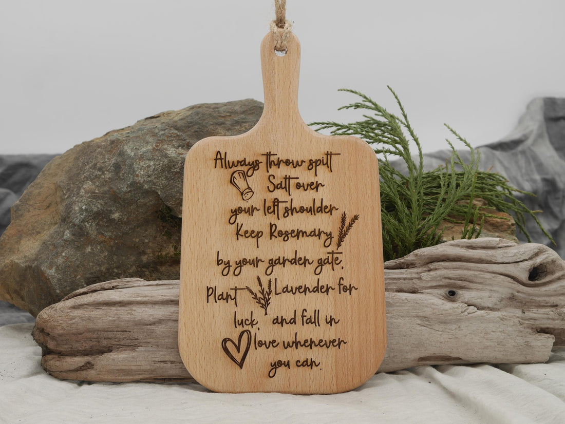 Practical Magic Cutting Board: Witch Kitchen Decor, Pagan Gift