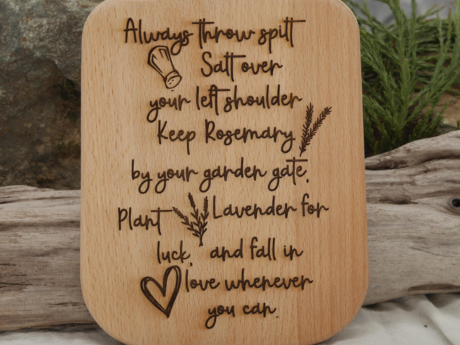 Practical Magic Cutting Board: Witch Kitchen Decor, Pagan Gift