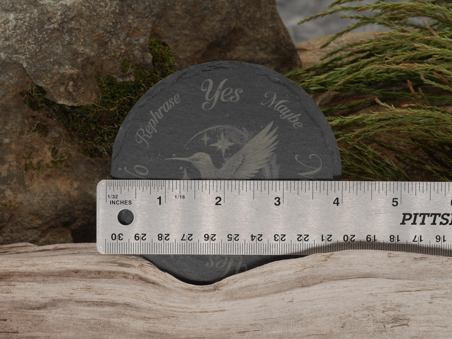 Hummingbird Mini Pendulum Board / Tray / Coaster - 4 Inches - Altar Piece