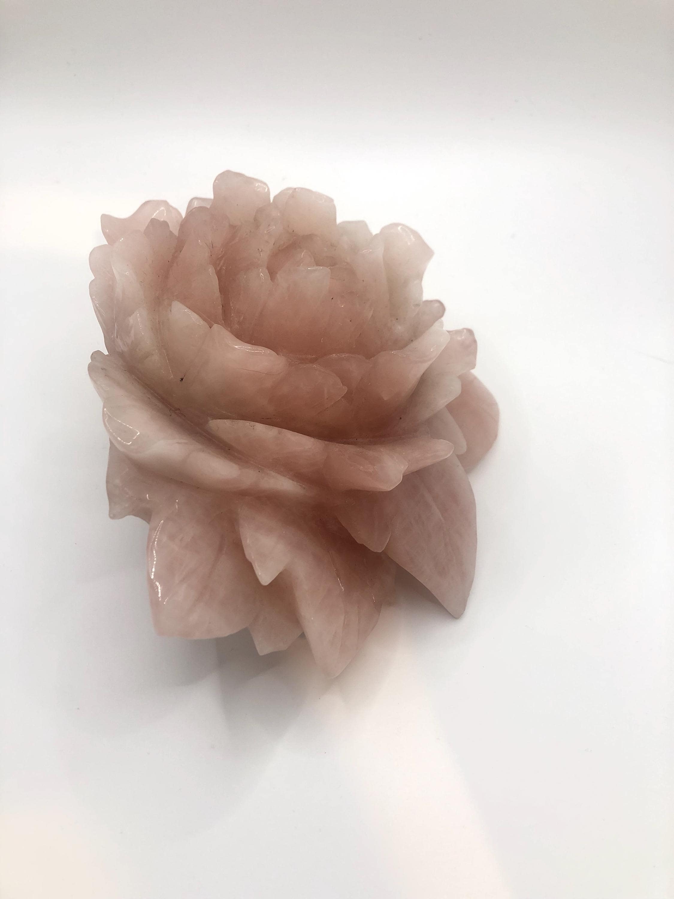 RARE Rose Quartz XL Flower