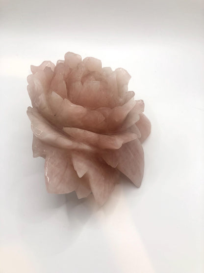 RARE Rose Quartz XL Flower