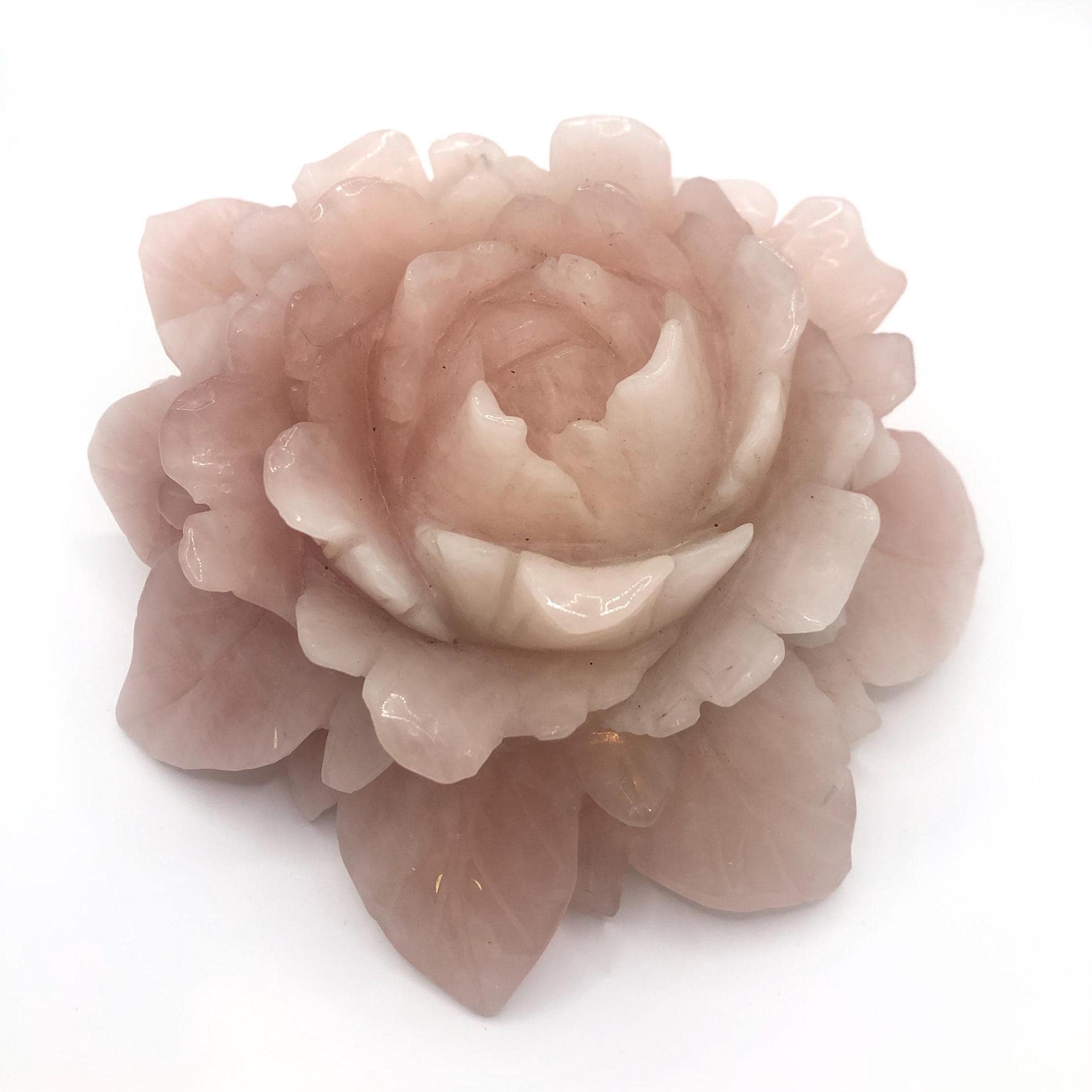 RARE Rose Quartz XL Flower