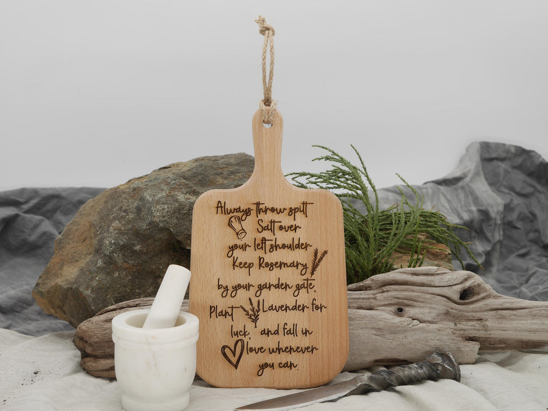 Practical Magic Cutting Board: Witch Kitchen Decor, Pagan Gift