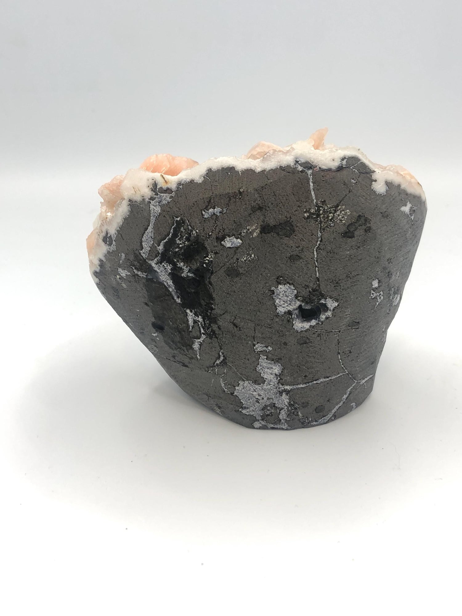 Large Sparkly Stillbite on Chalcedony
