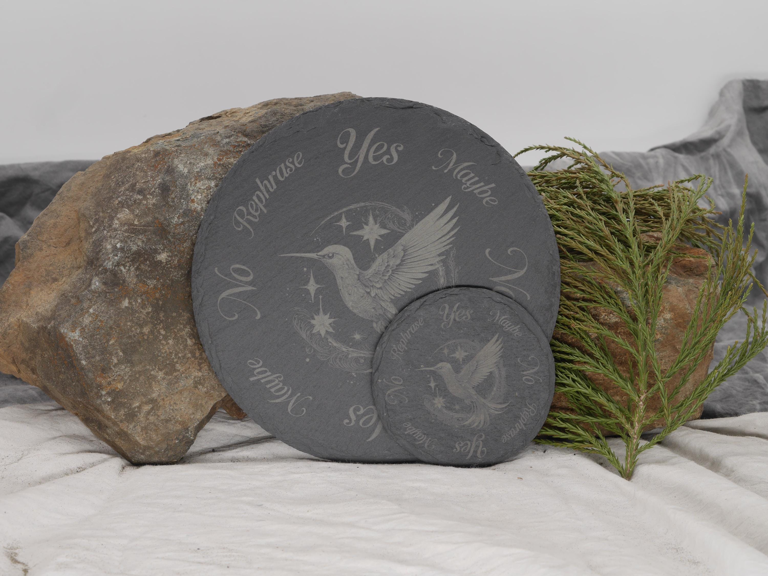 Hummingbird Mini Pendulum Board / Tray / Coaster - 4 Inches - Altar Piece