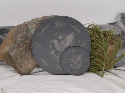 Hummingbird Mini Pendulum Board / Tray / Coaster - 4 Inches - Altar Piece
