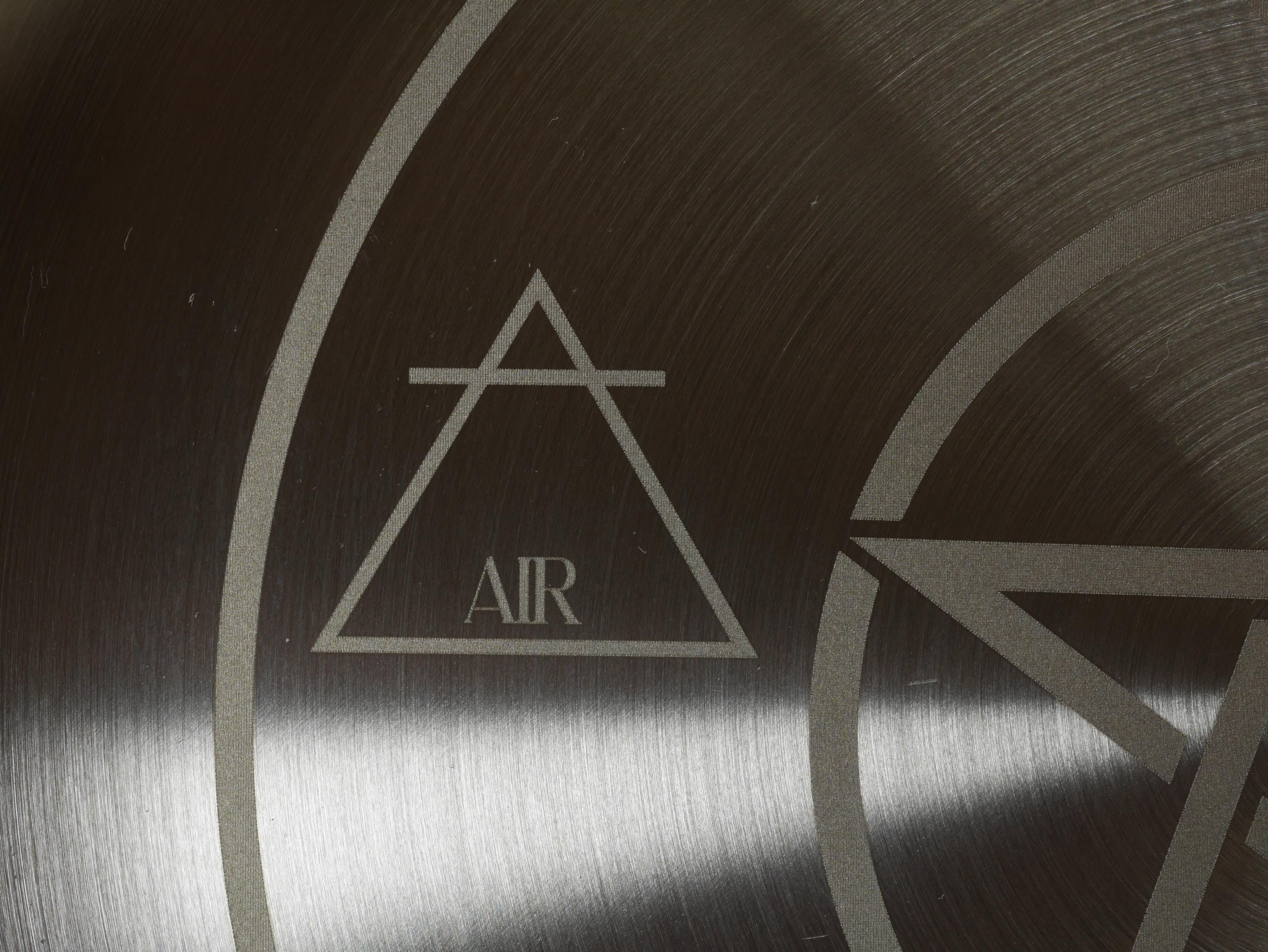 Engraved Stainless Steel Altar Tray: Elemental Pentacle Offering Plate (8 Inches)