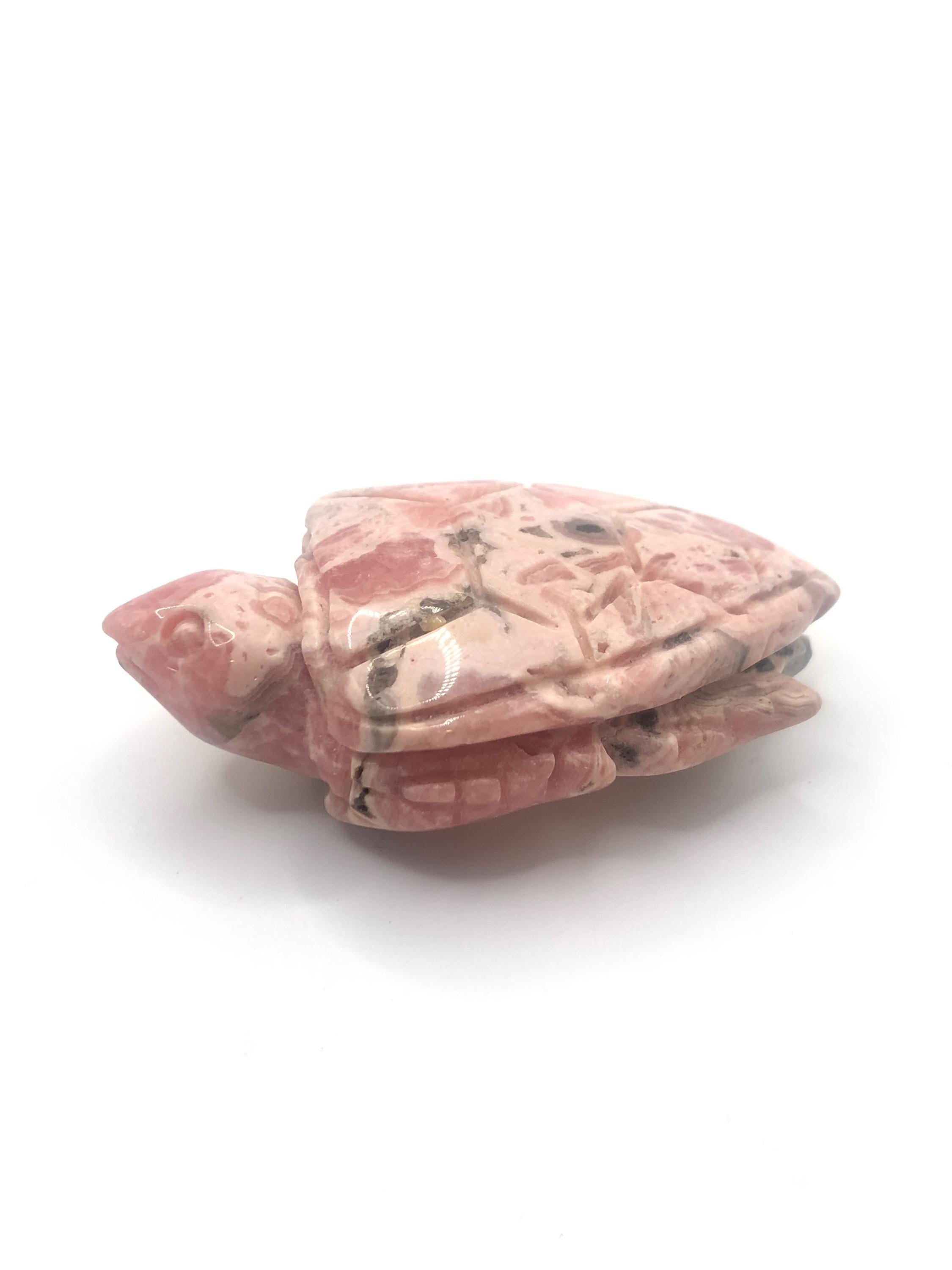 Rhodochrosite Carvings: Crystal Octopus, Turtle, Skull &amp; More