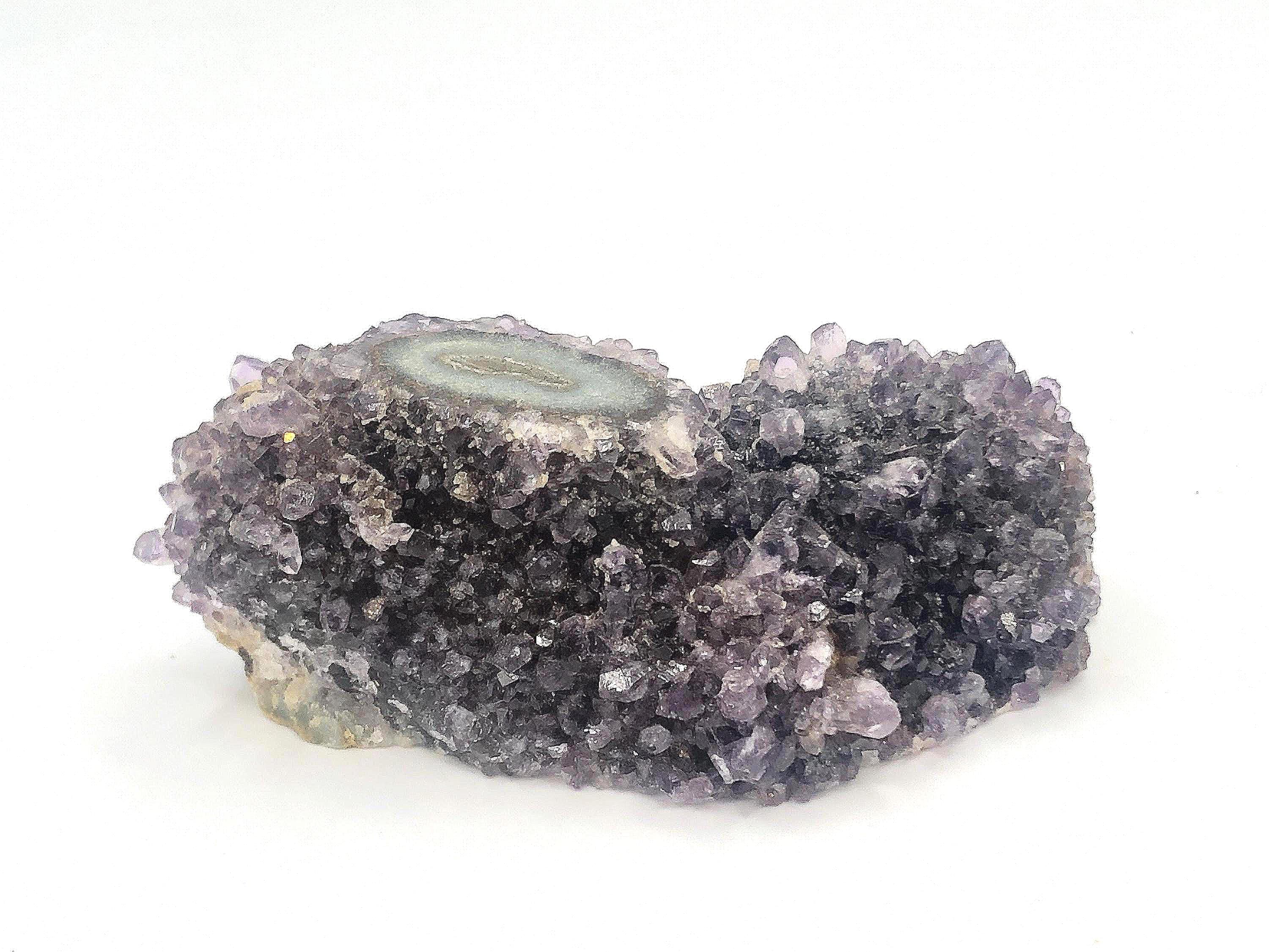 Amethyst Stalactite on Deep Purple Amethyst Matrix