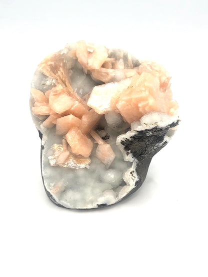 Large Sparkly Stillbite on Chalcedony