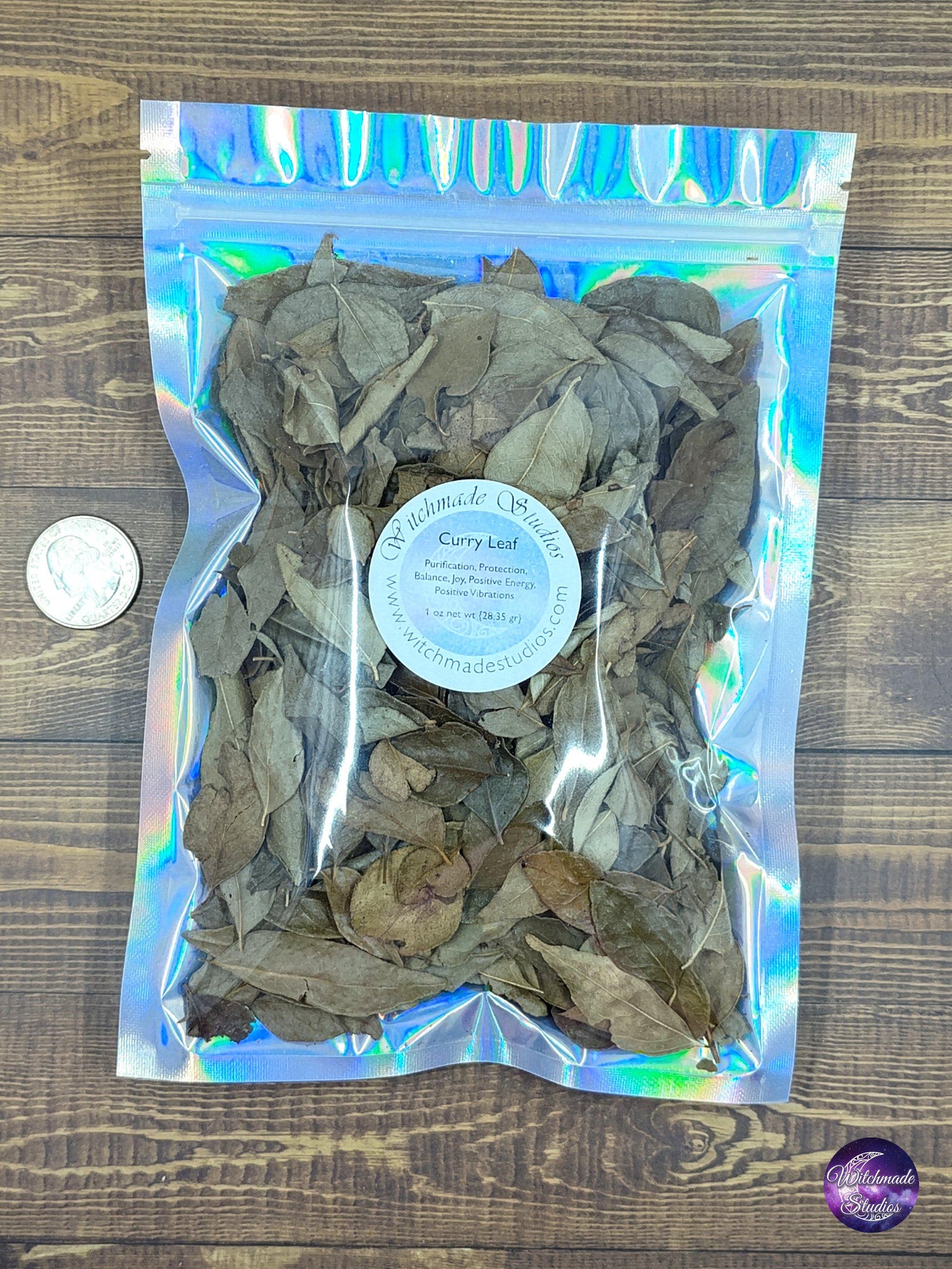 Curry Leaves, Whole, Purification, Protection, Balance, Joy, Positive Energy, Positive Vibrations  (1 oz)