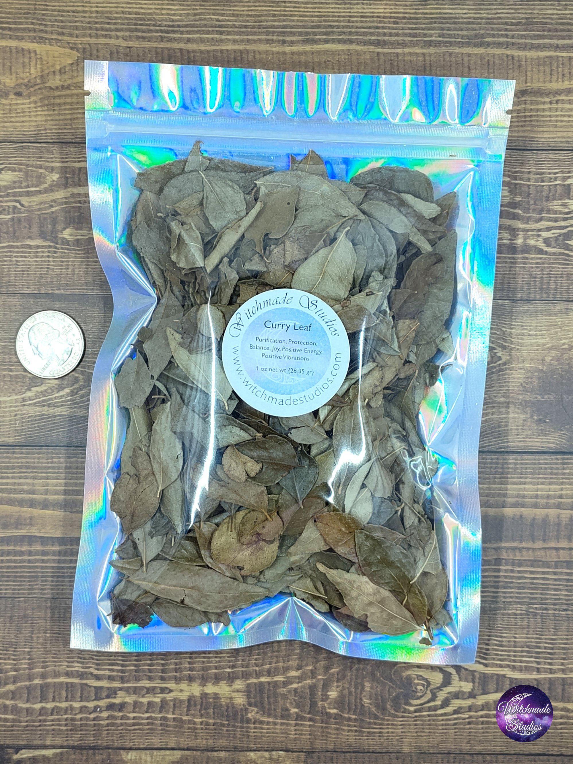 Curry Leaves, Whole, Purification, Protection, Balance, Joy, Positive Energy, Positive Vibrations  (1 oz)