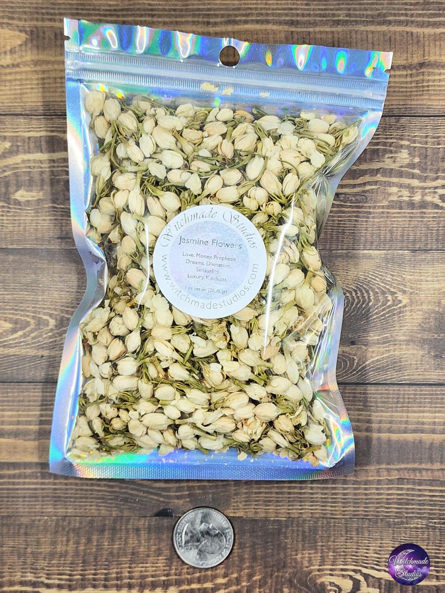Jasmine Flowers, Love, Dreams, Divination, Sensuality, Luxury, Kindness (1 oz)