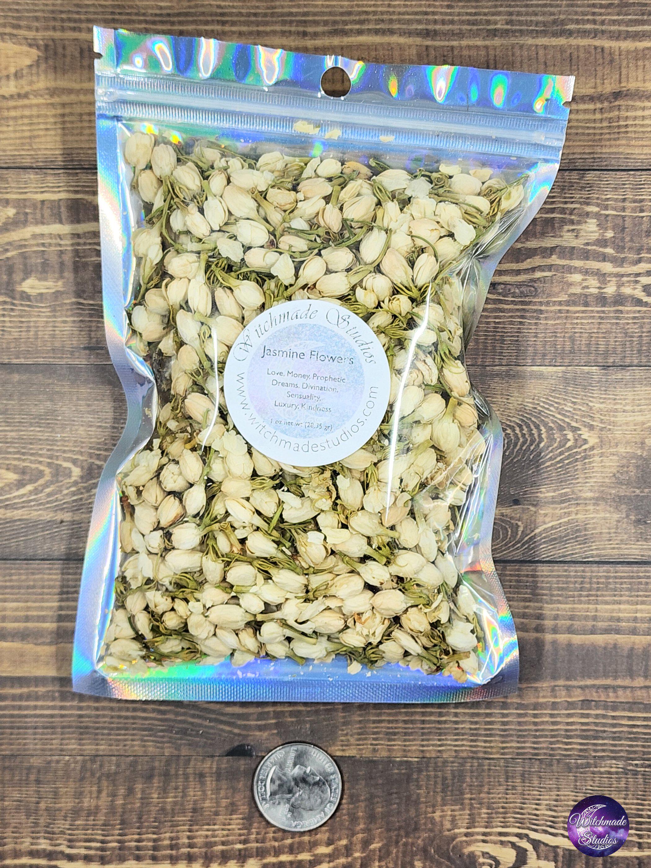 Jasmine Flowers, Love, Dreams, Divination, Sensuality, Luxury, Kindness (1 oz)