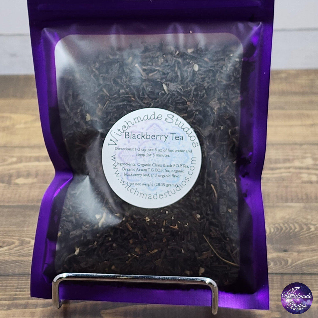 Organic Blackberry Tea, Energizing Black Tea Blend (1 oz)