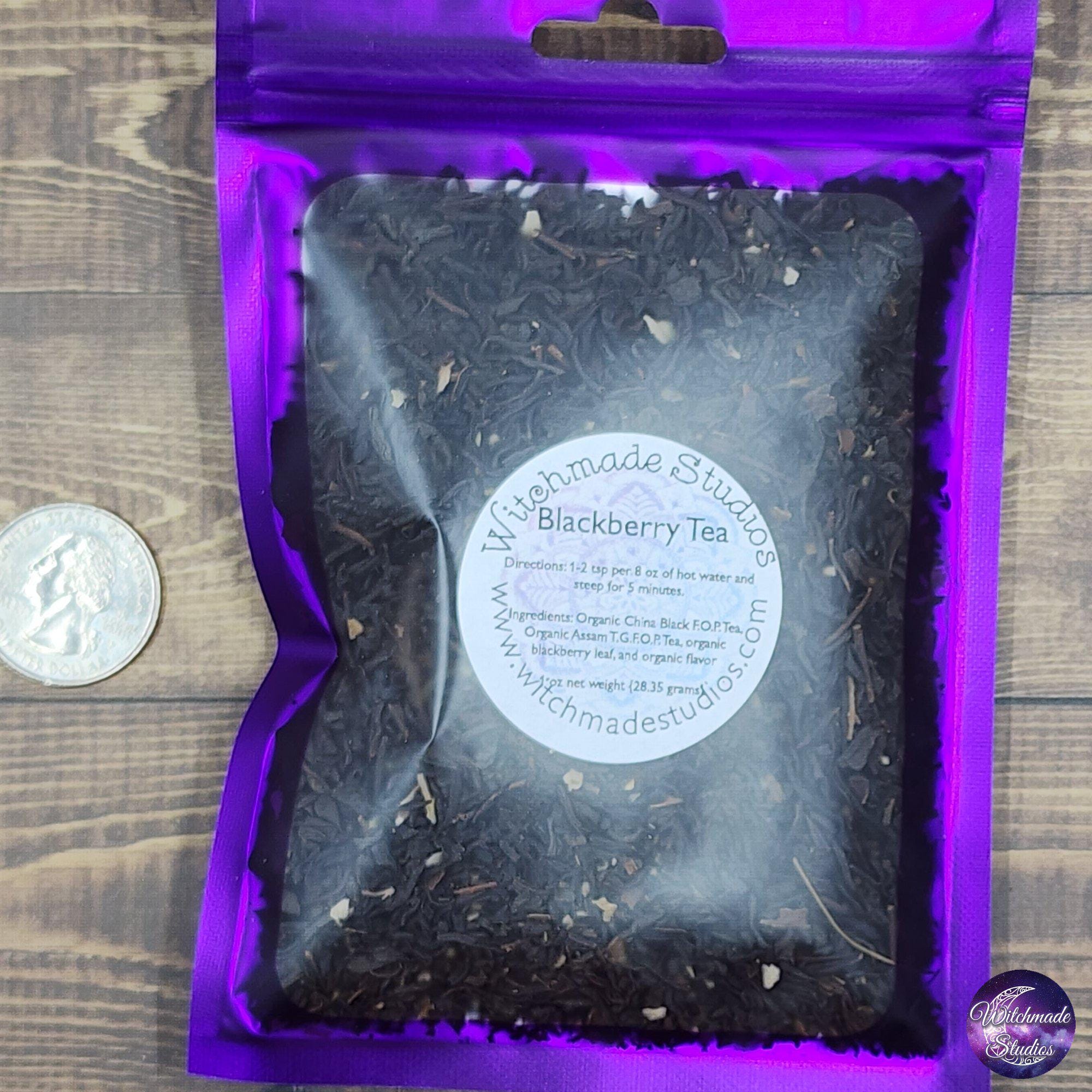 Organic Blackberry Tea, Energizing Black Tea Blend (1 oz)