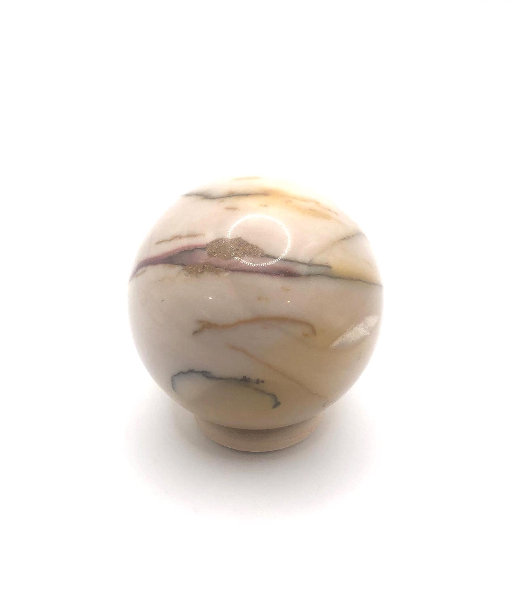 Dendritic Mookaite Sphere: Unique Crystal Decor (9.7 oz.)