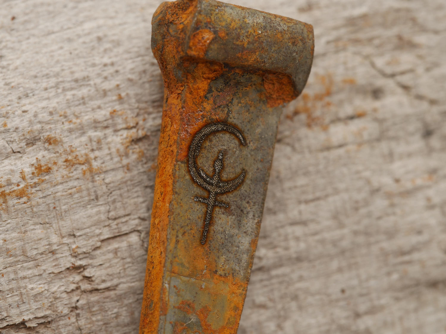 Rusty Coffin Nails Engraved With Lilith&amp;