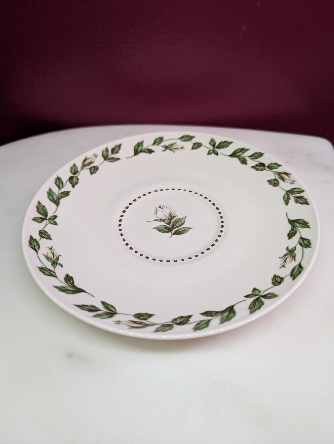 Cottagecore Vintage Cameo Rose Teacup &amp; Saucer Set - Superior Hall Quality  | Circa 1950-1970&