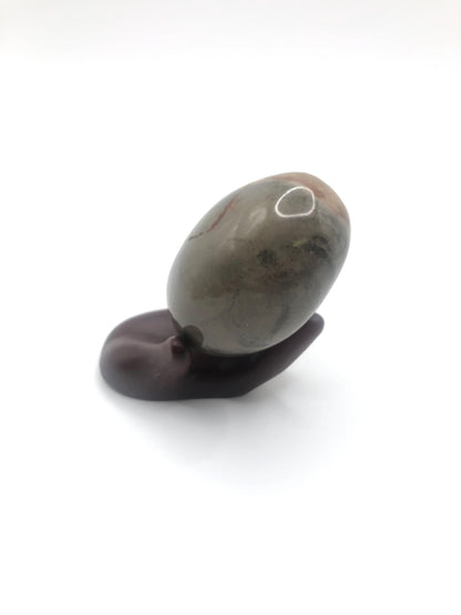 Polychrome Jasper Stone: Flat Stone, Egg &amp; Narwhal