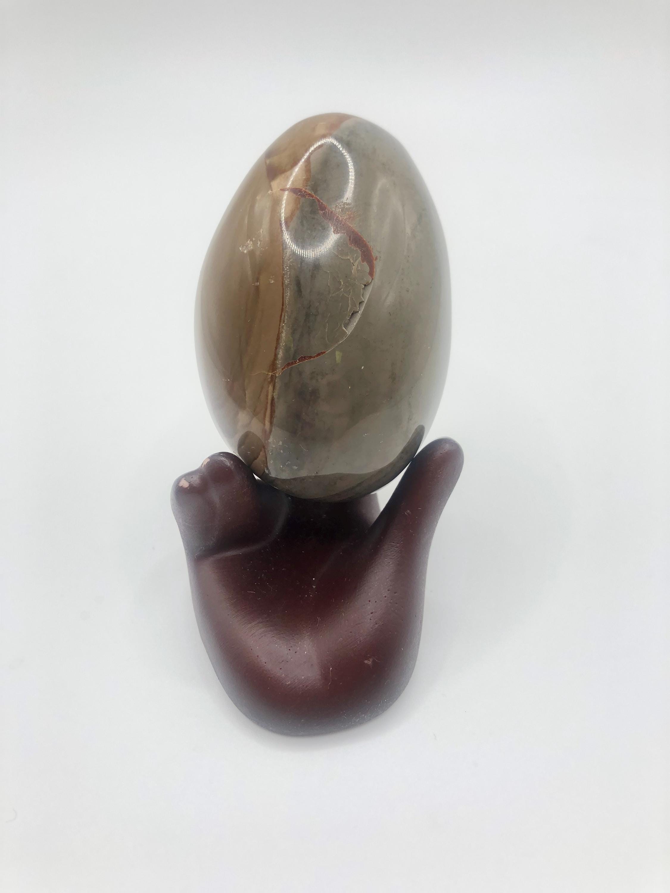 Polychrome Jasper Stone: Flat Stone, Egg &amp; Narwhal