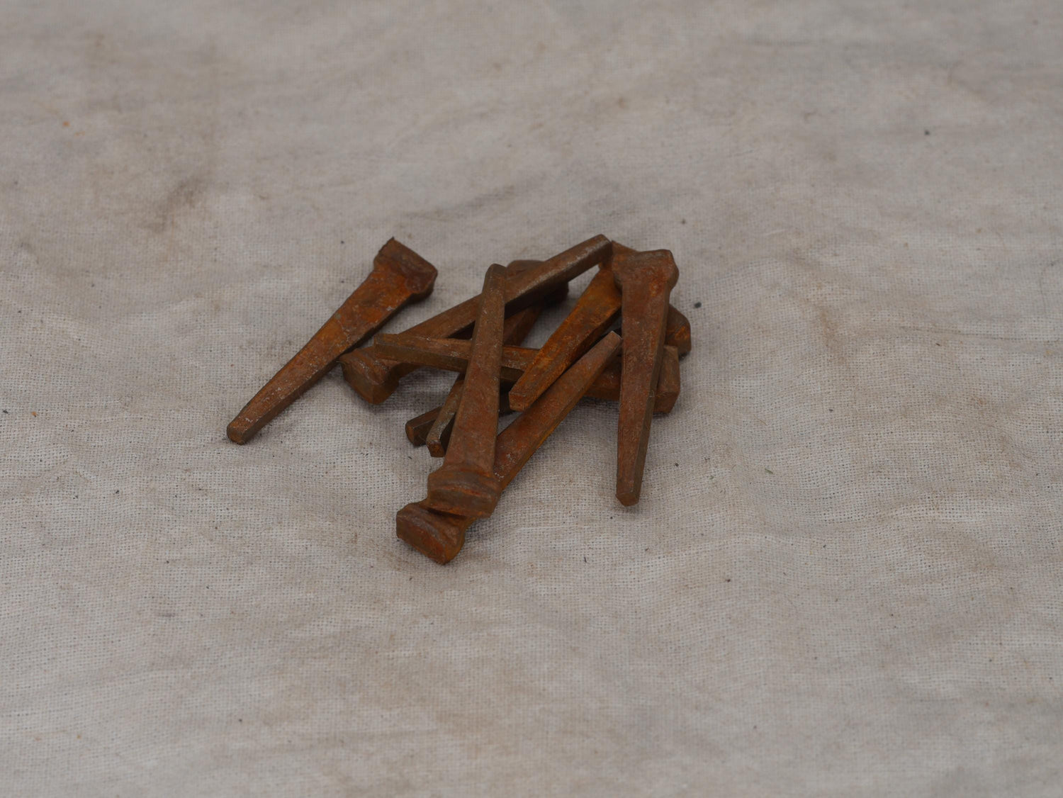 Set of 9 rusty Coffin Nails for Spell Work (1 1/2&amp;quot; mini nails) | Hex | Banishment | Curse
