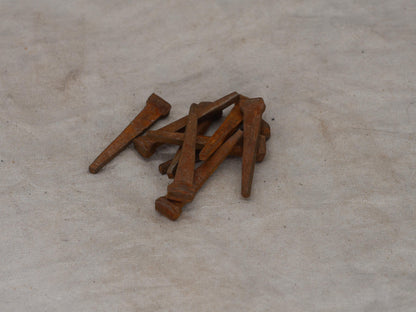 Set of 9 rusty Coffin Nails for Spell Work (1 1/2&amp;quot; mini nails) | Hex | Banishment | Curse