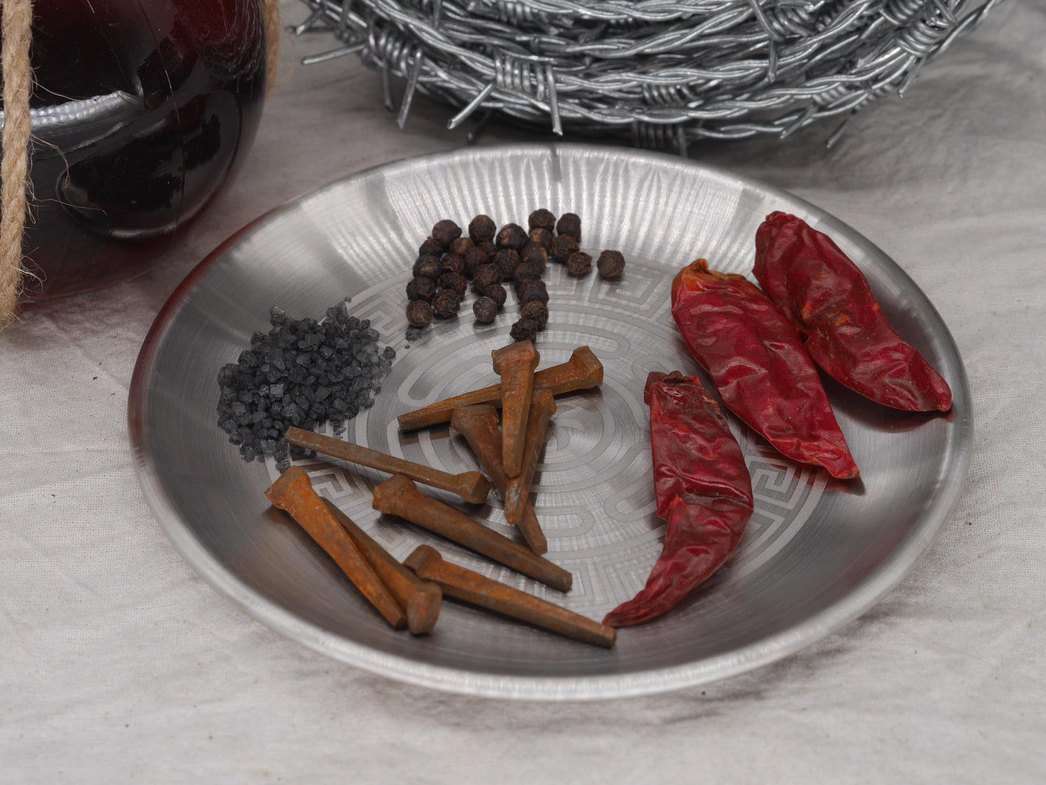 Set of 9 rusty Coffin Nails for Spell Work (1 1/2&amp;quot; mini nails) | Hex | Banishment | Curse
