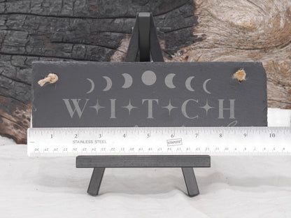 WITCH Woman In Total Control of Herself Slate Wall Hanging | Witches Decor - Pagan - Wicca