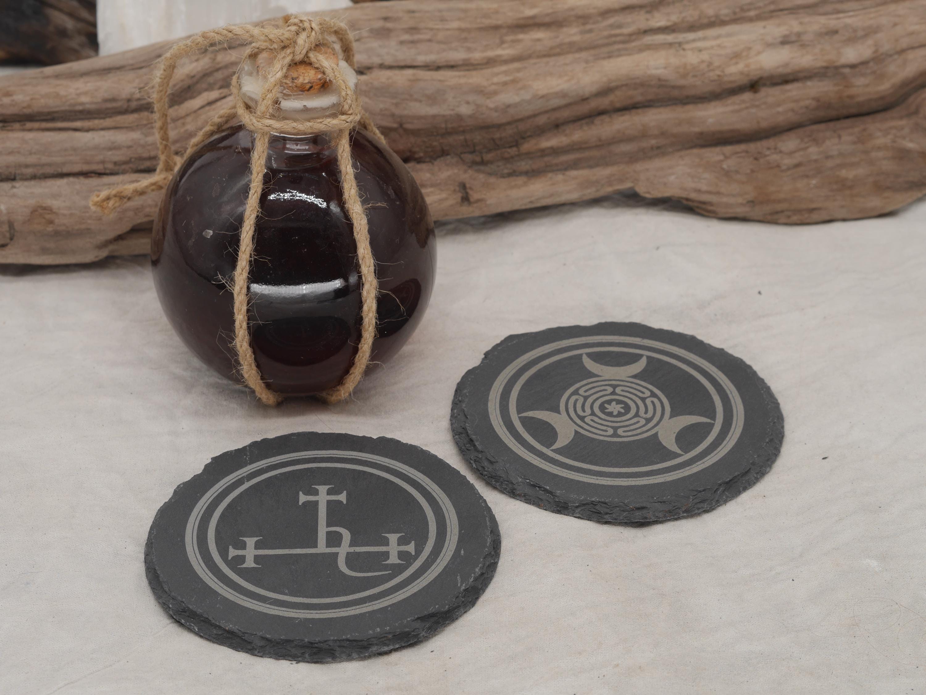 Altar Set: Slate Hecate and Lilith Seals set of 2 (bundled to save)