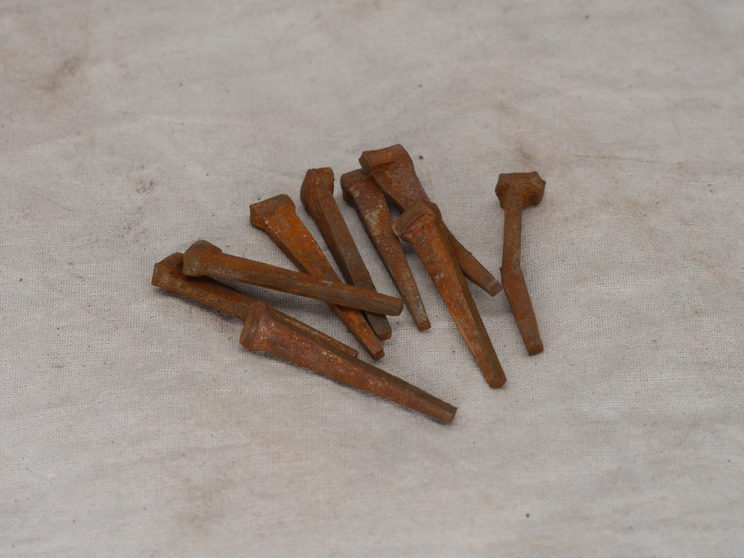 Set of 9 rusty Coffin Nails for Spell Work (1 1/2&amp;quot; mini nails) | Hex | Banishment | Curse