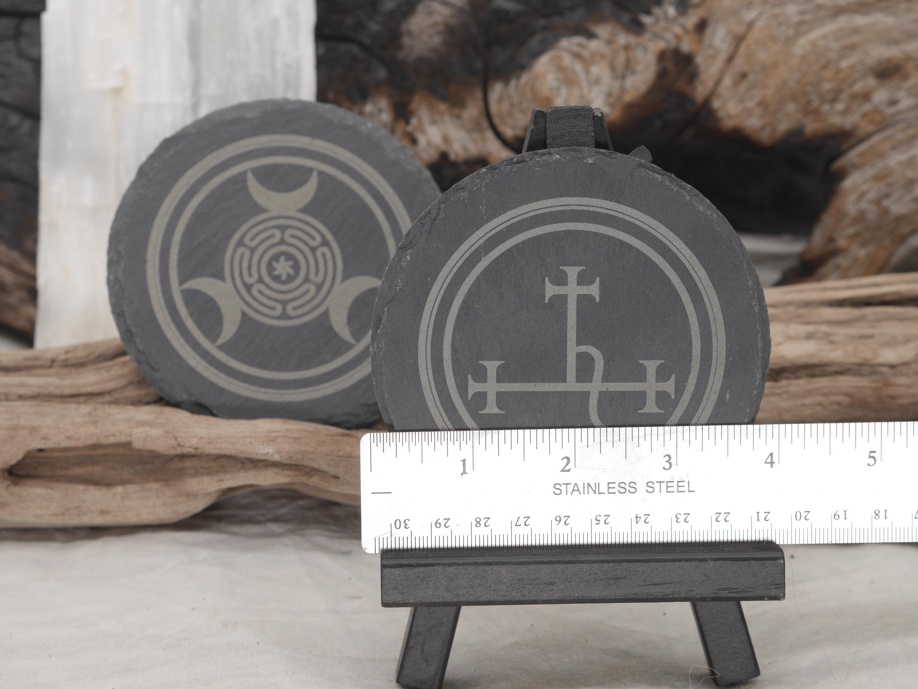 Altar Set: Slate Hecate and Lilith Seals set of 2 (bundled to save)